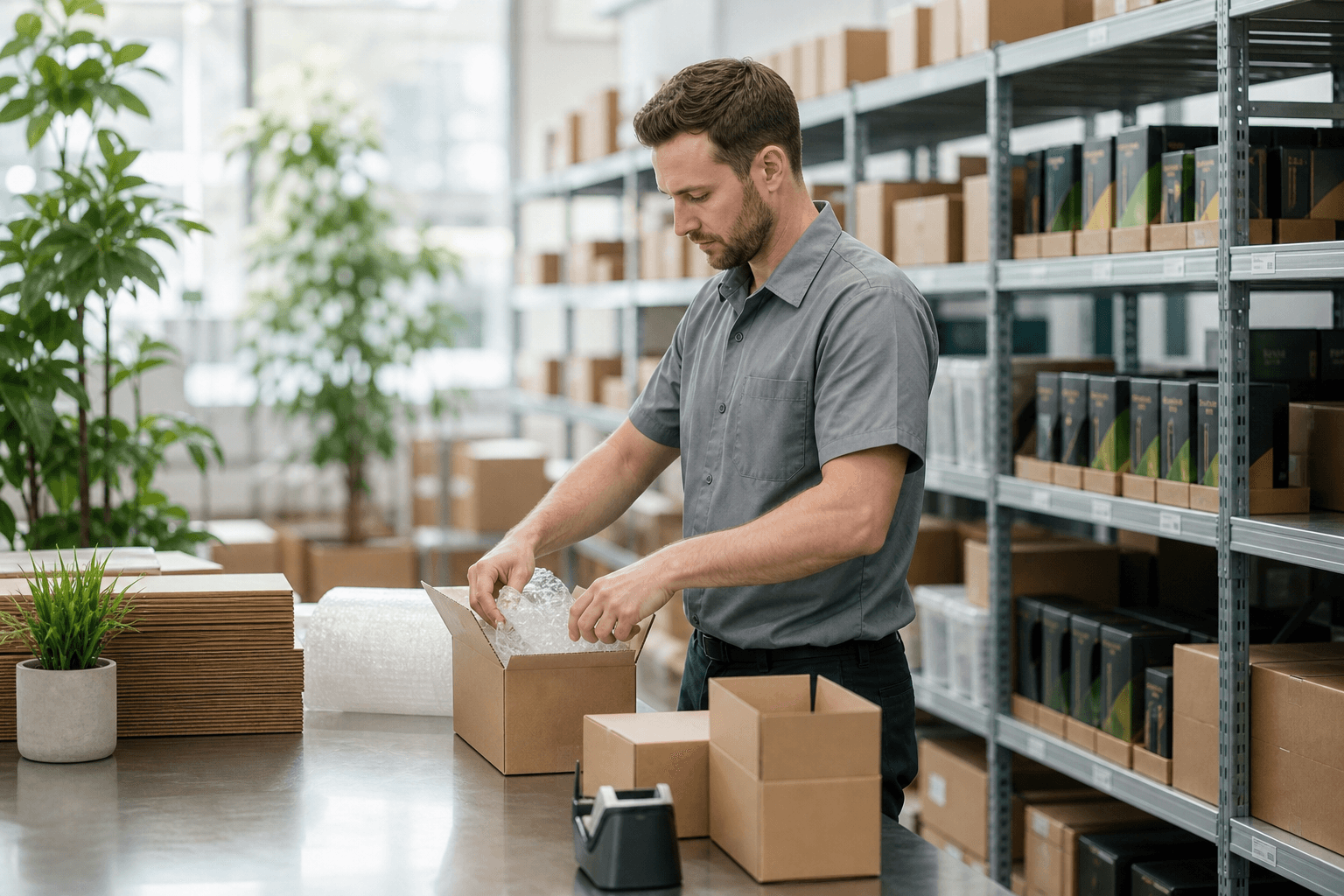 Discreet warehouse packing and order fulfillment for premium THC vape products